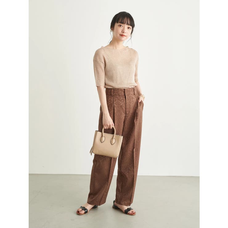 SET2点 シアーリブニット+インナー[品番：EMEW0026828]｜earth