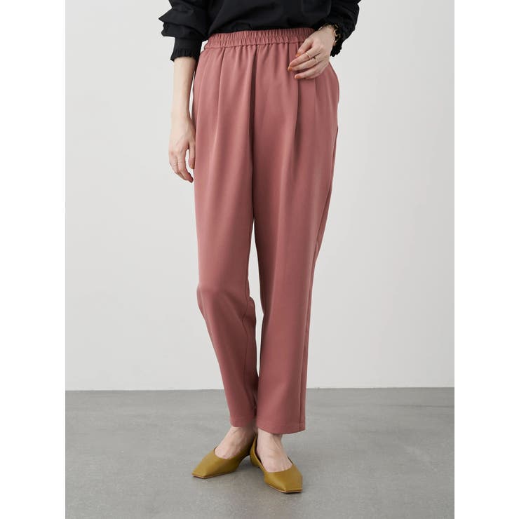 ピンク | スッキリリラックステーパードパンツ | earth music&ecology 