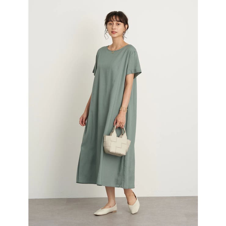 レーヨンリネンフレアワンピース[品番：EMEW0030482]｜earth