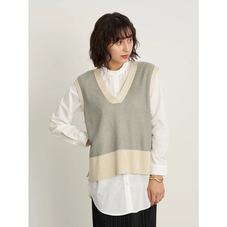 Set2点ジャガードニットベスト シャツチュニック 品番 Emew Earth Music Ecology アースミュージックアンドエコロジー のレディースファッション通販 Shoplist ショップリスト