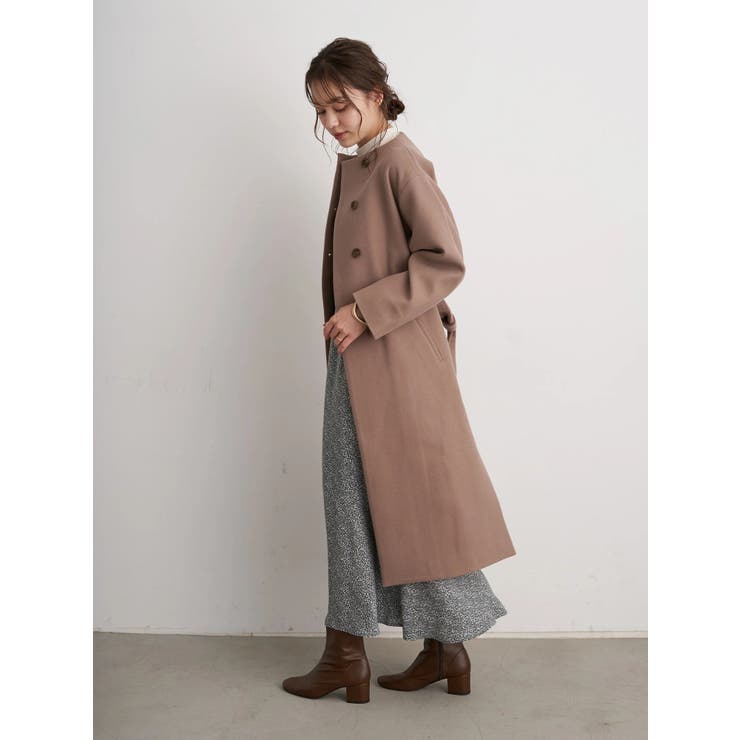 ノーカラーガウンコート ノーカラーガウンコート[品番：MKSW0056383]｜MURUA（ムルーア
