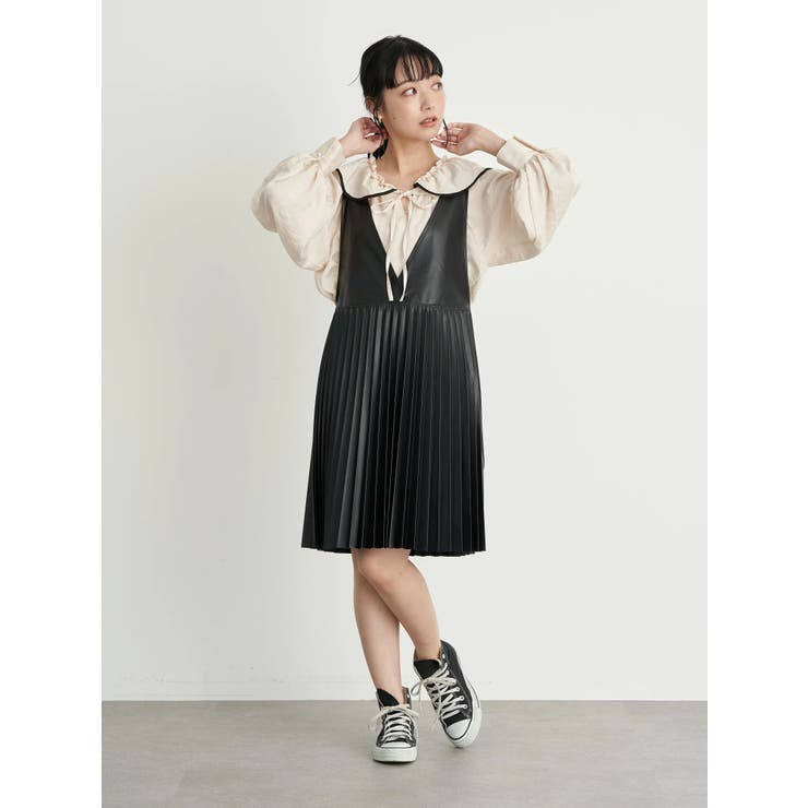 レザープリーツミニワンピース 品番 Emew Earth Music Ecology アースミュージックアンドエコロジー のレディースファッション通販 Shoplist ショップリスト