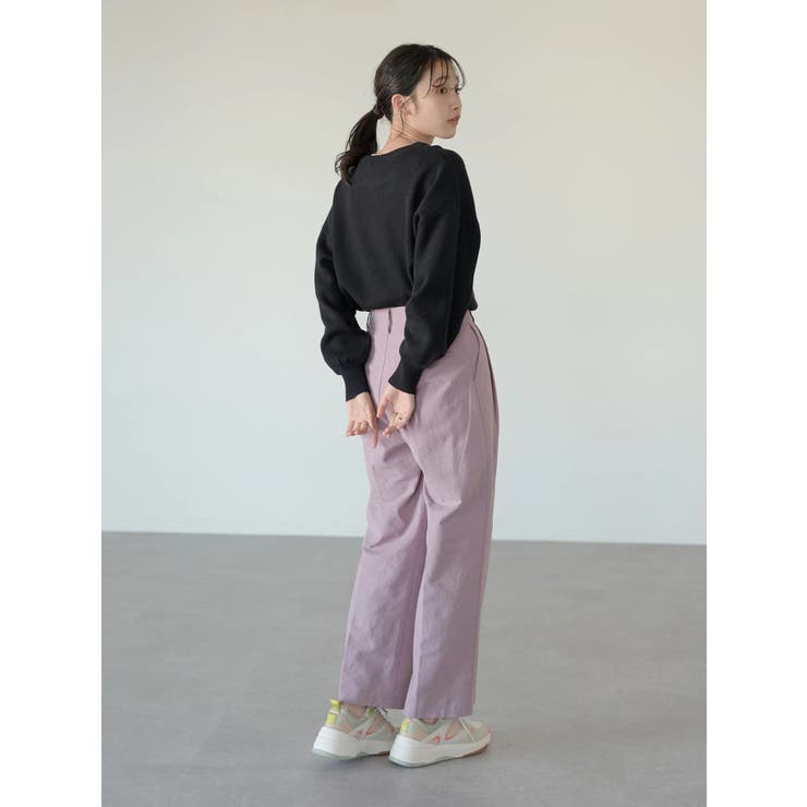 スラックス パンツ 「セットアップ対応」花柄パンツ レディース