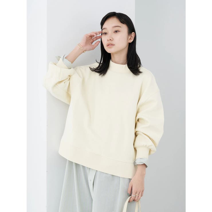 裏起毛モックネックプルオーバー[品番：EMEW0032121]｜earth