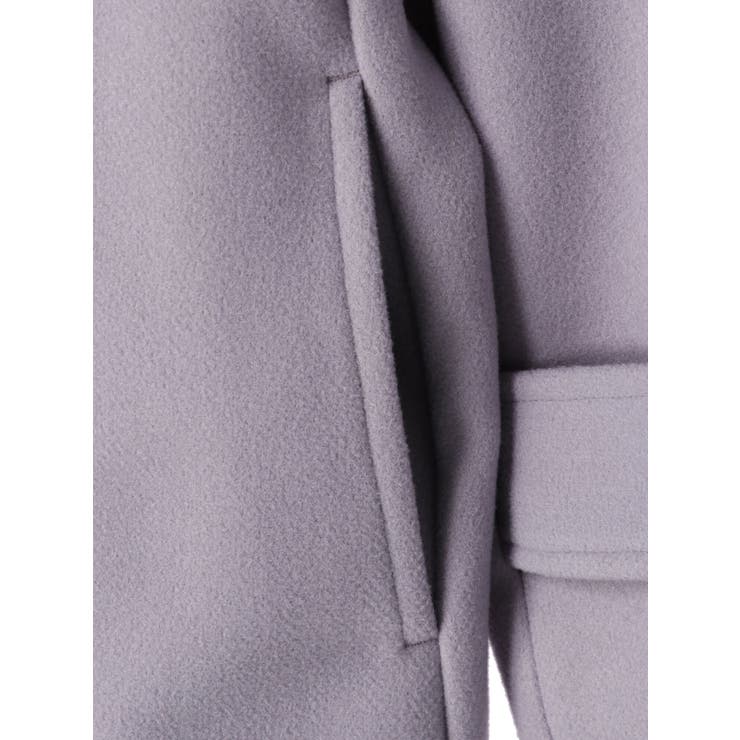 ノーカラーAラインコート | earth music&ecology  | 詳細画像48 