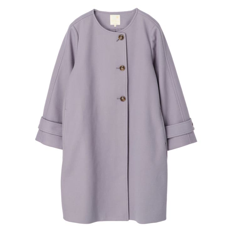 ノーカラーAラインコート | earth music&ecology  | 詳細画像53 