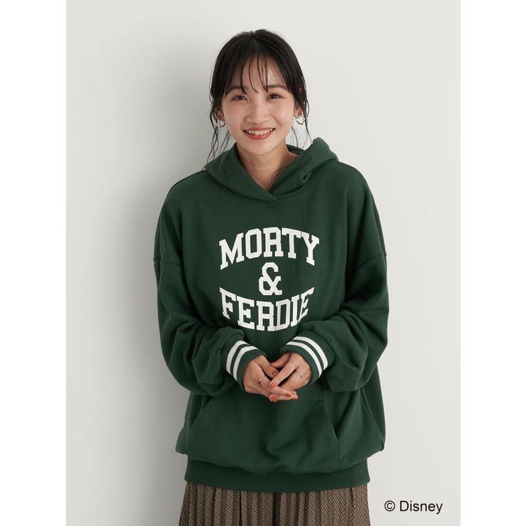 MORTY&FERDIE / カレッジ風裏毛パーカー[品番：EMEW0032157]｜earth