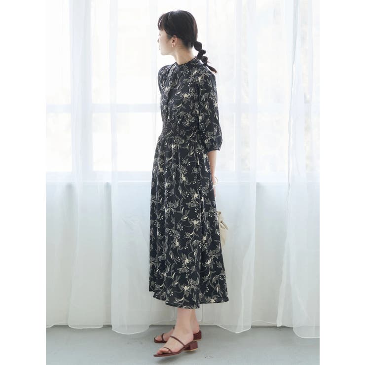 花柄スタンドフリルワンピース 品番 Emew Earth Music Ecology アースミュージックアンドエコロジー のレディースファッション通販 Shoplist ショップリスト