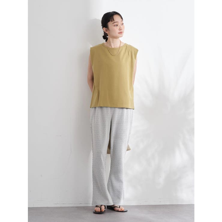 ジオメトリック柄ジャガードパンツ[品番：EMEW0035143]｜earth