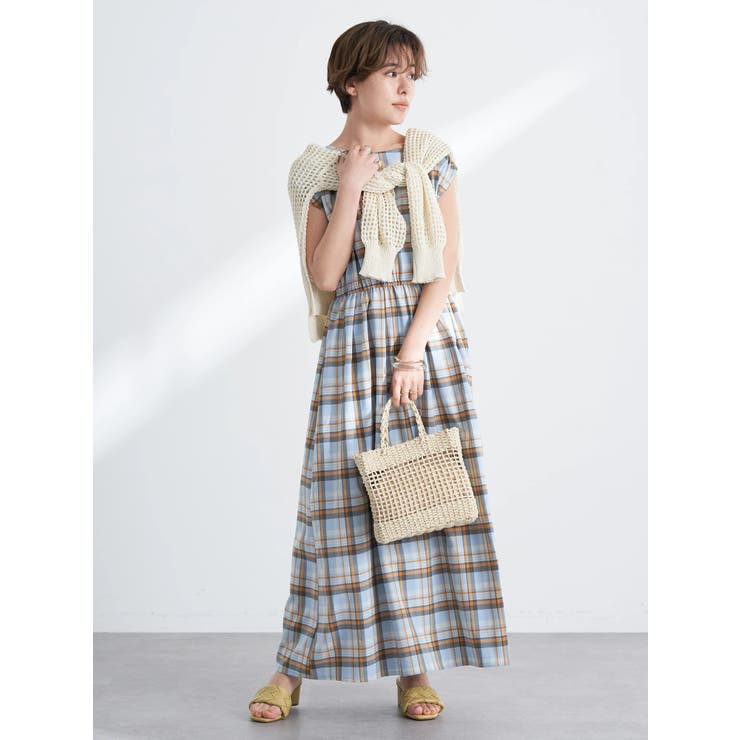 ジーナシス eL エル India マドラスチェックワンピース　完売色　グリーン 楽天市場】【SALE／40%OFF】Made in India Madras Check One