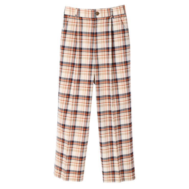 &エルシー　猫マドラスチェックパンツ アンドエルシー 猫マドラスチェックパンツ SHIPS 公式サイト