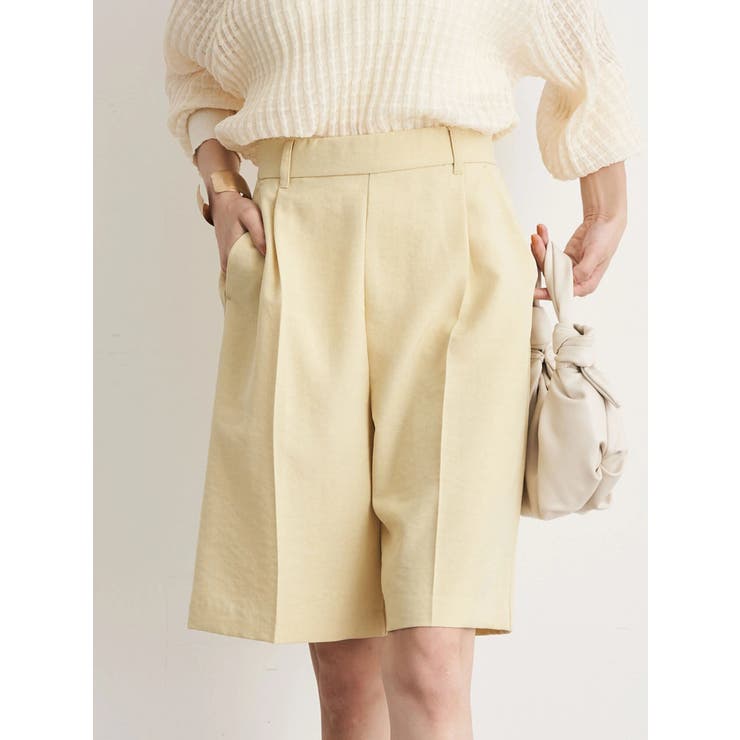 ストレッチツイル ハーフパンツ(80㎝ ベージュ): ベビー