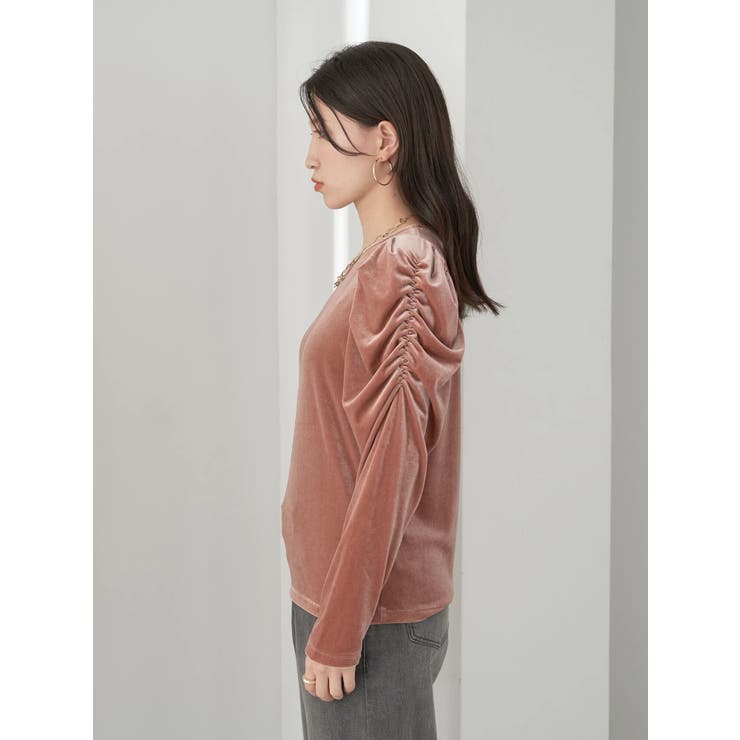 ベロアパワーショルダープルオーバー[品番：EMEW0036830]｜earth