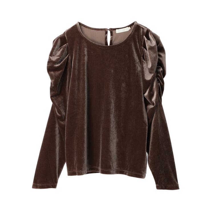 ベロアパワーショルダープルオーバー[品番：EMEW0036830]｜earth