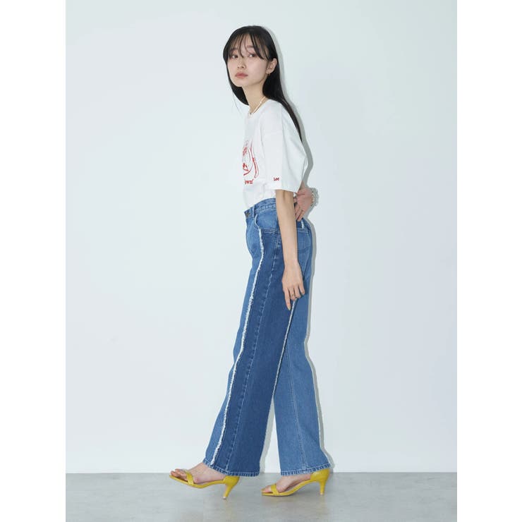 Lee×e.m.a.e 切替デニムフレアパンツ[品番：EMEW0038991]｜earth