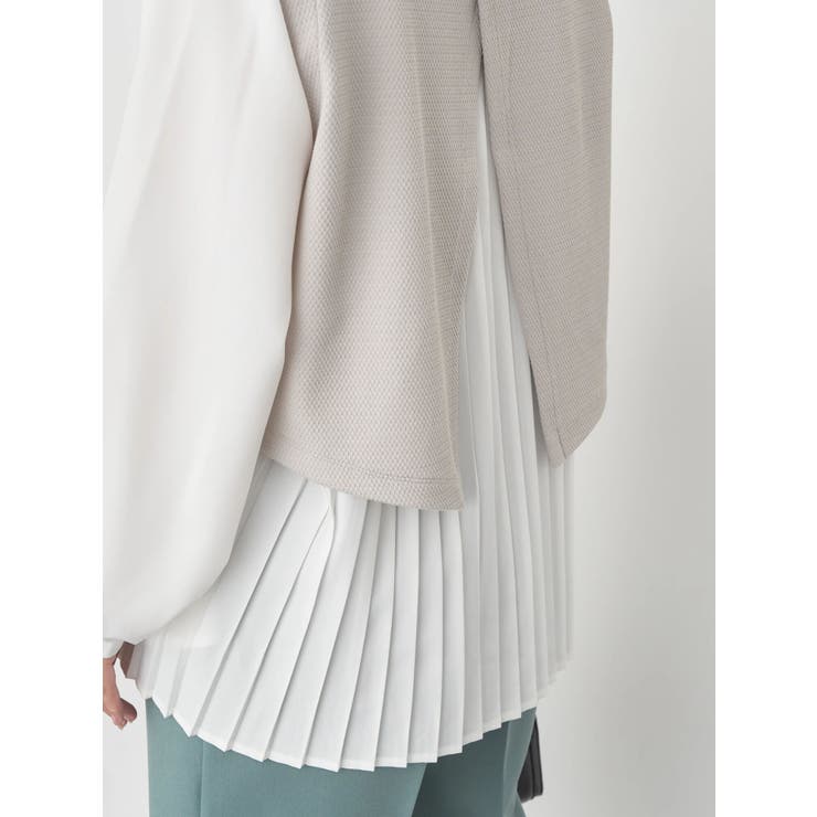 SET2点ベスト+バックプリーツブラウス | earth music&ecology  | 詳細画像19 