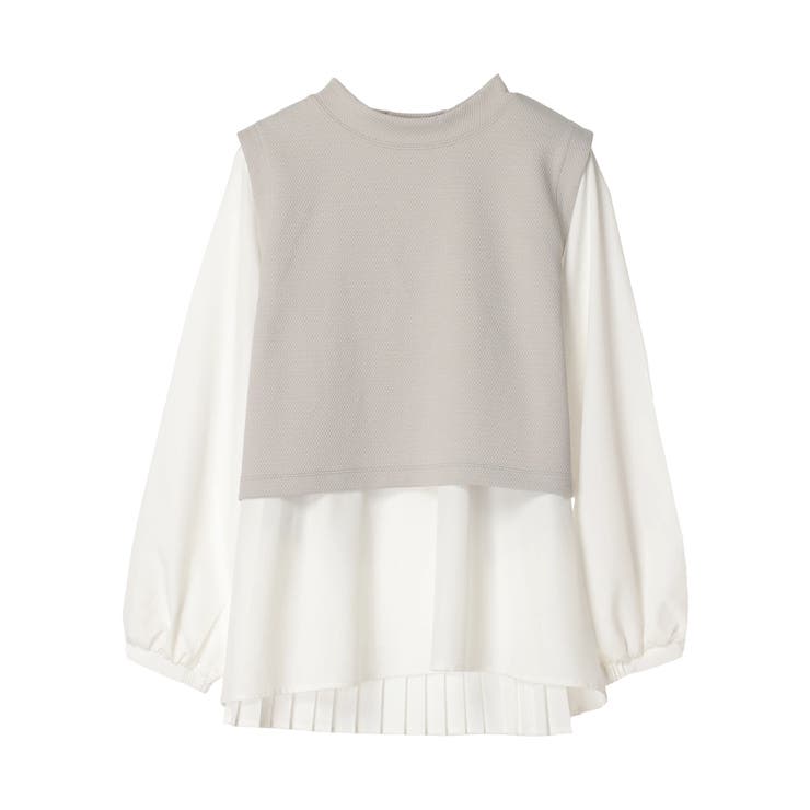 SET2点ベスト+バックプリーツブラウス | earth music&ecology  | 詳細画像20 