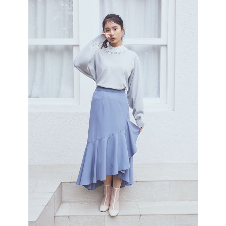 襟付きニットプルオーバー | earth music&ecology  | 詳細画像4 