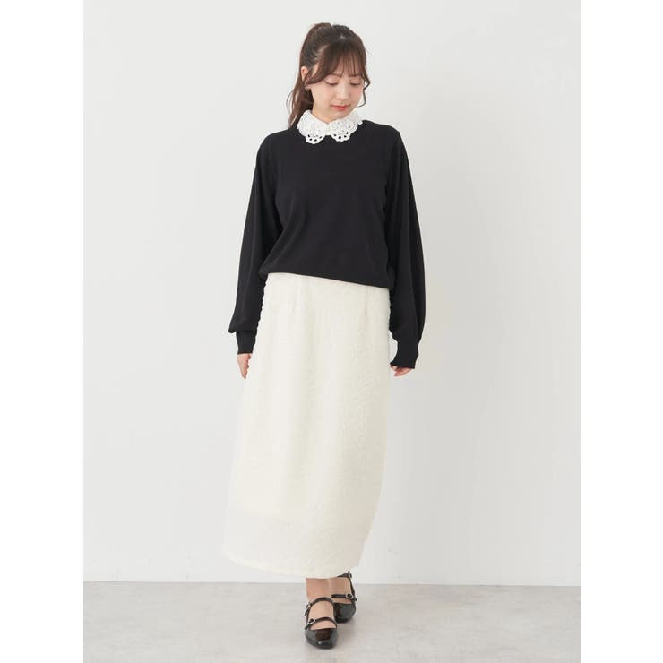 襟付きニットプルオーバー | earth music&ecology  | 詳細画像9 