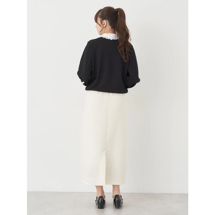 襟付きニットプルオーバー | earth music&ecology  | 詳細画像11 