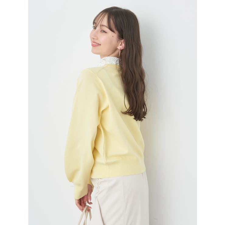 襟付きニットプルオーバー | earth music&ecology  | 詳細画像13 