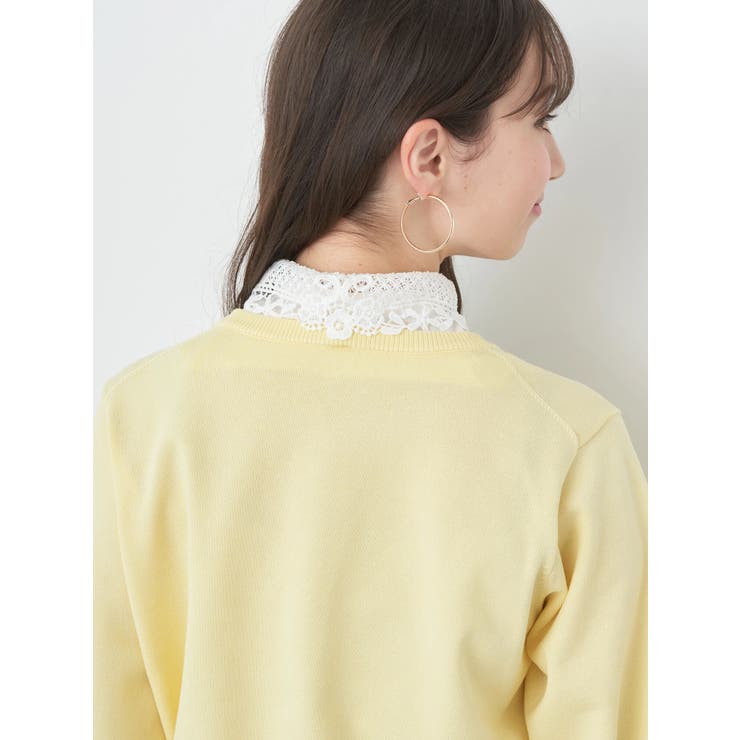 襟付きニットプルオーバー | earth music&ecology  | 詳細画像21 