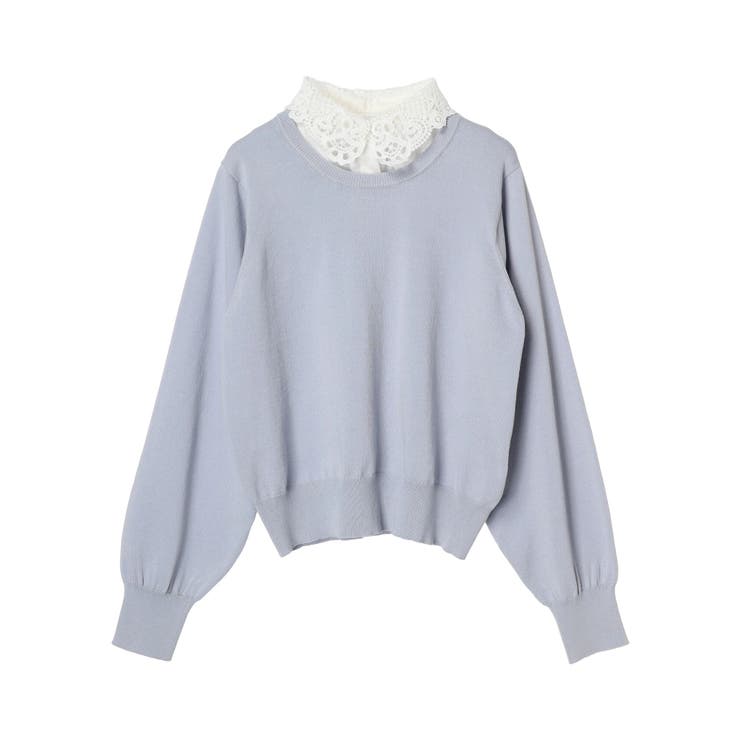 襟付きニットプルオーバー | earth music&ecology  | 詳細画像23 