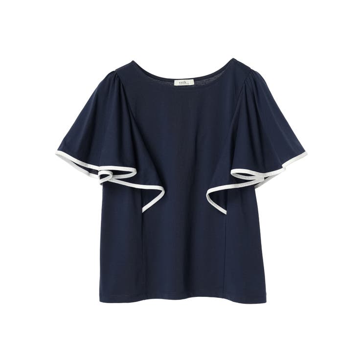 パイピングフレアスリーブカットソー | earth music&ecology  | 詳細画像31 