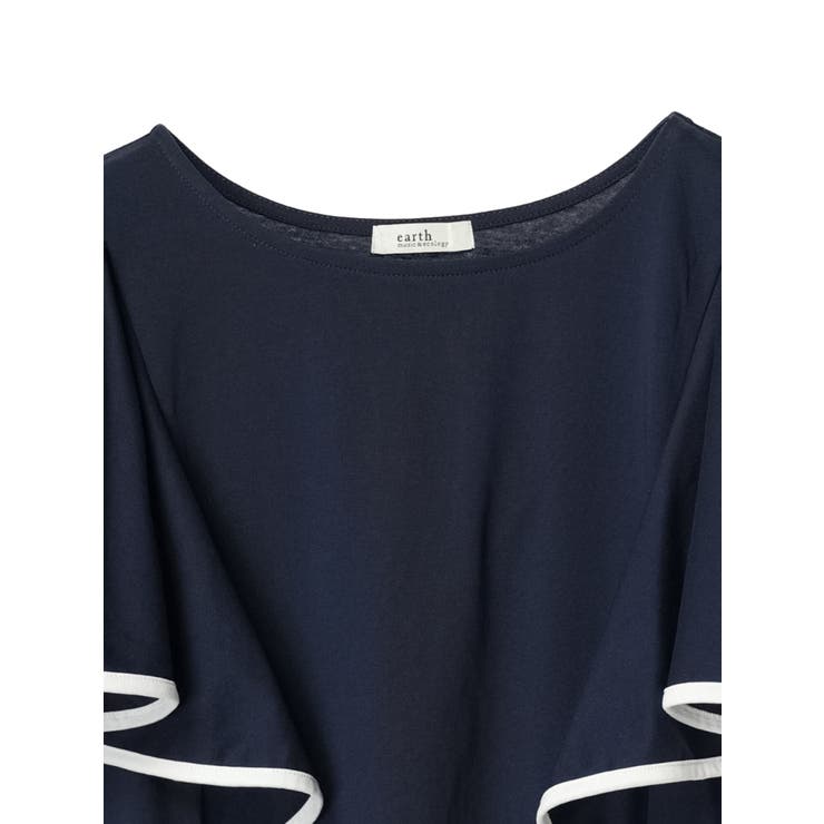 パイピングフレアスリーブカットソー | earth music&ecology  | 詳細画像33 
