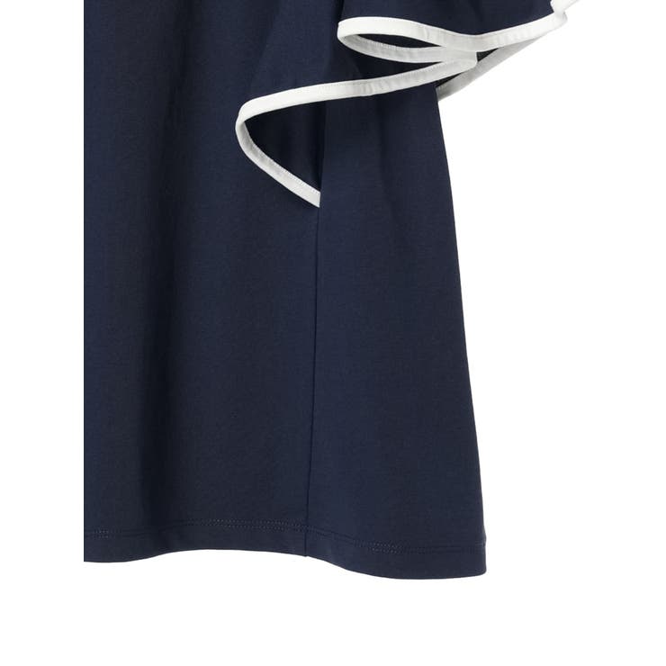 パイピングフレアスリーブカットソー | earth music&ecology  | 詳細画像35 