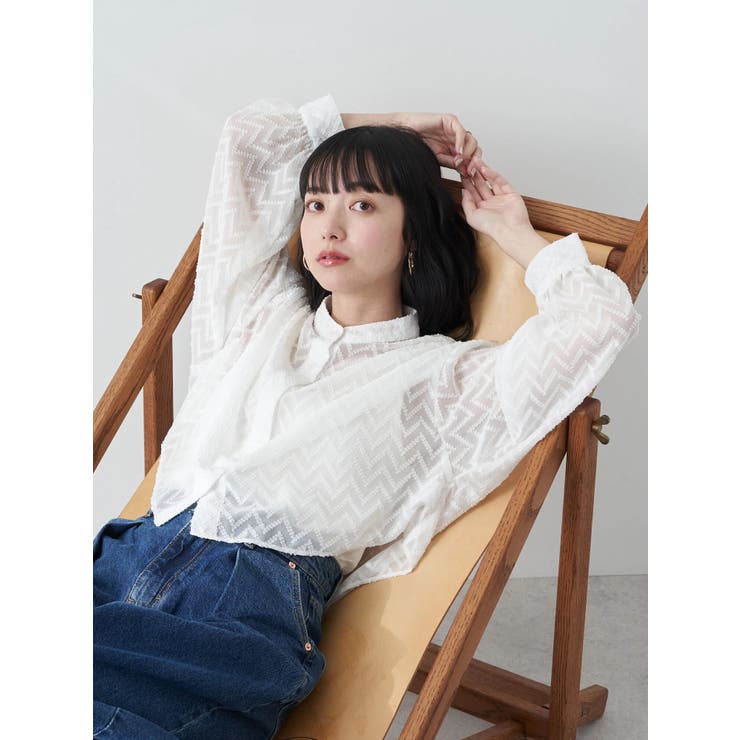 直営店・キムジー コットンシャツ ウェーブモチーフ グリーン Goodwear (グッドウェア) USAコットン 無地 クルーネック 半袖 T