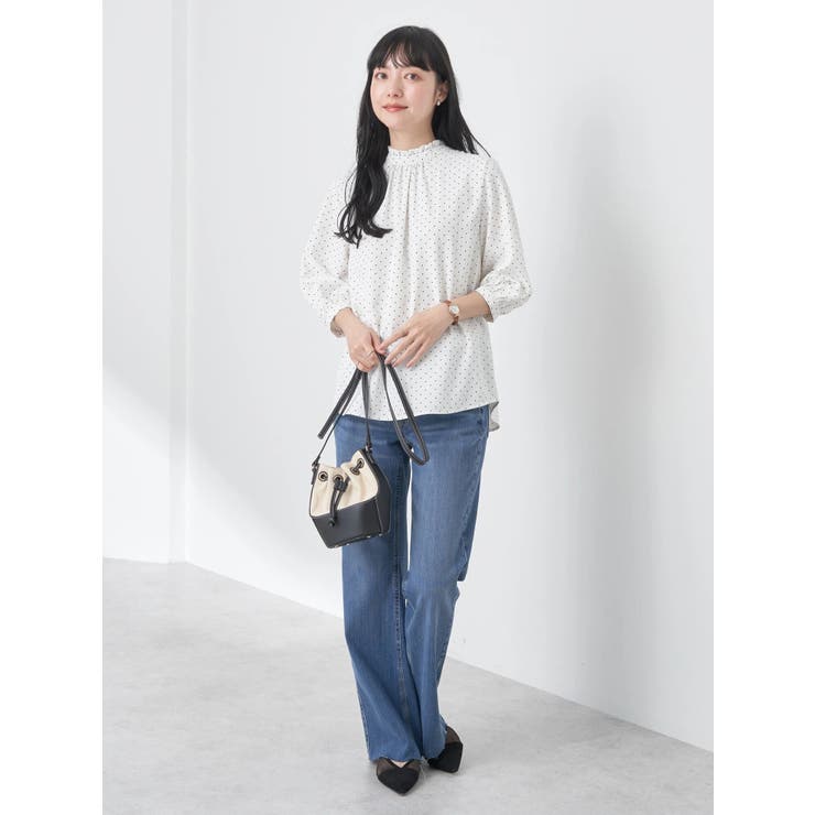 MAISON SPECIAL フラワージャガード2wayパフスリーブトップス MAISON SPECIAL（メゾンスペシャル）の「Flower Jacquard 2way Puff