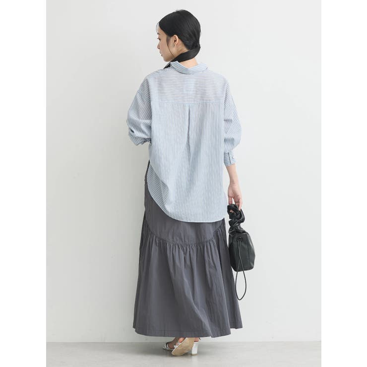 美品　パールボタンオーバーシャツ パールボタンオーバーシャツ[品番：EMEW0043733]｜earth music&ecology