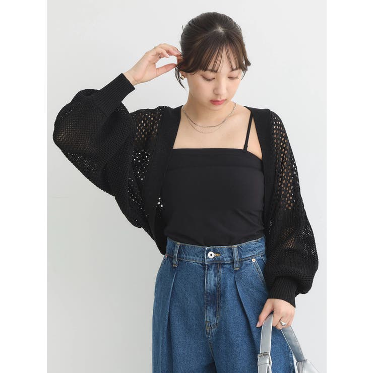 メッシュボレロ[品番：EMEW0044015]｜earth music&ecology （アース