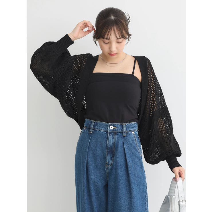 メッシュボレロ[品番：EMEW0044015]｜earth music&ecology （アース