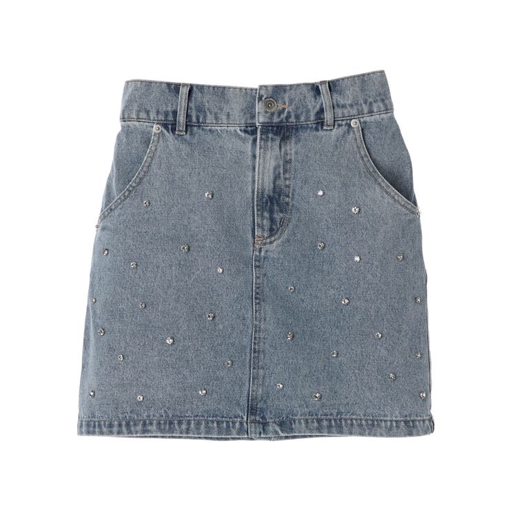 ビジューデニムミニスカート | earth music&ecology  | 詳細画像33 