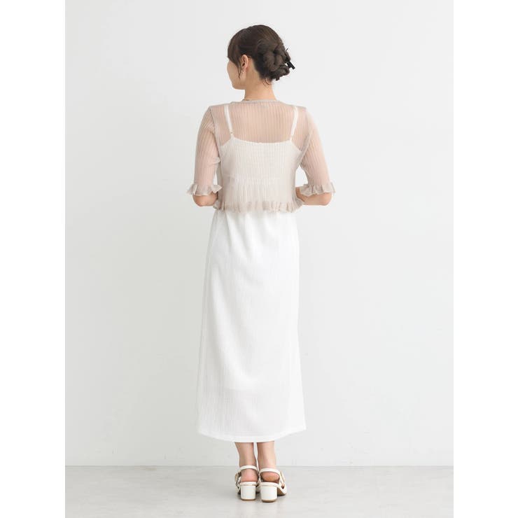 シアーラメフリルカーディガン | earth music&ecology  | 詳細画像19