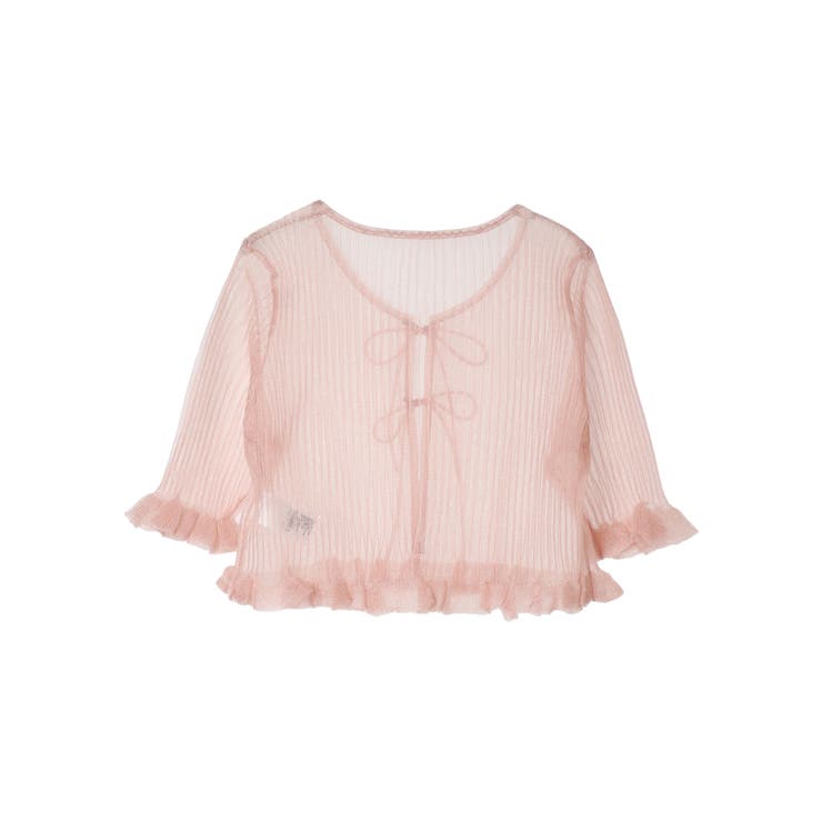 シアーラメフリルカーディガン | earth music&ecology  | 詳細画像22