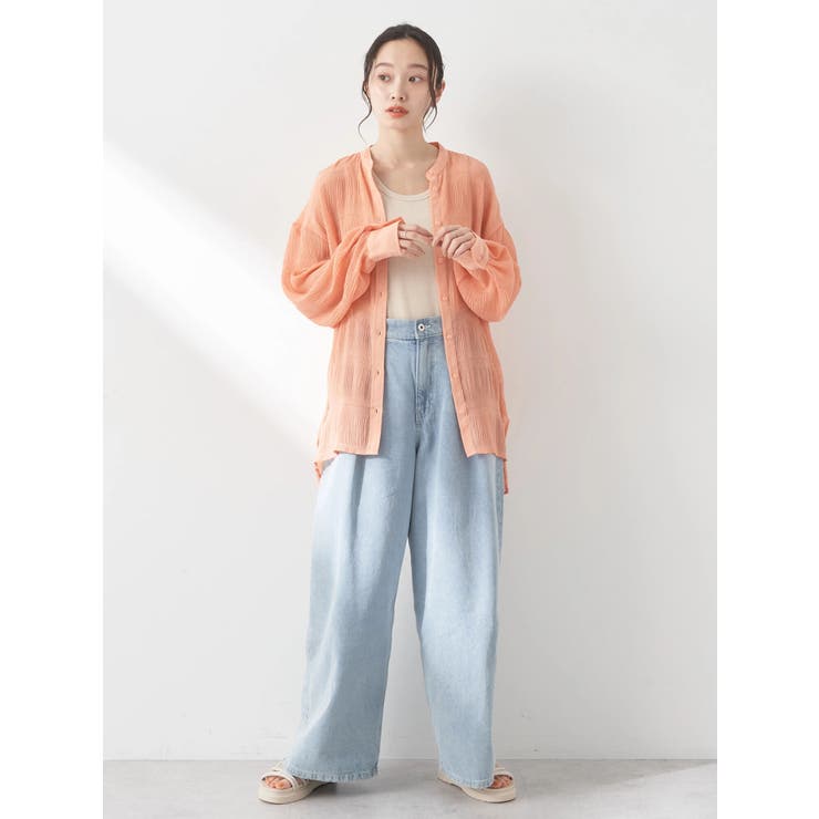 クシュクシュシアーシャツ[品番：EMEW0044494]｜earth
