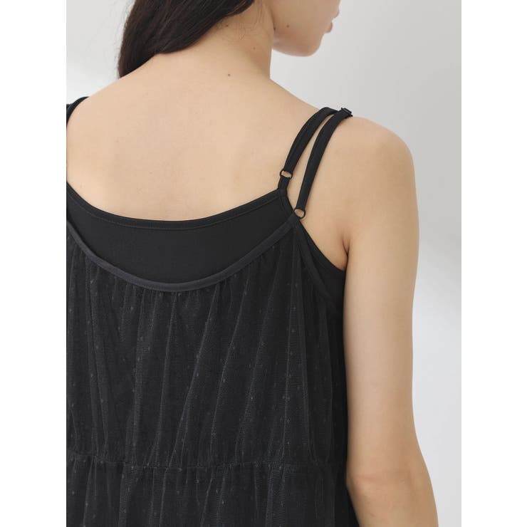 ドットチュールキャミワンピース | earth music&ecology  | 詳細画像11 