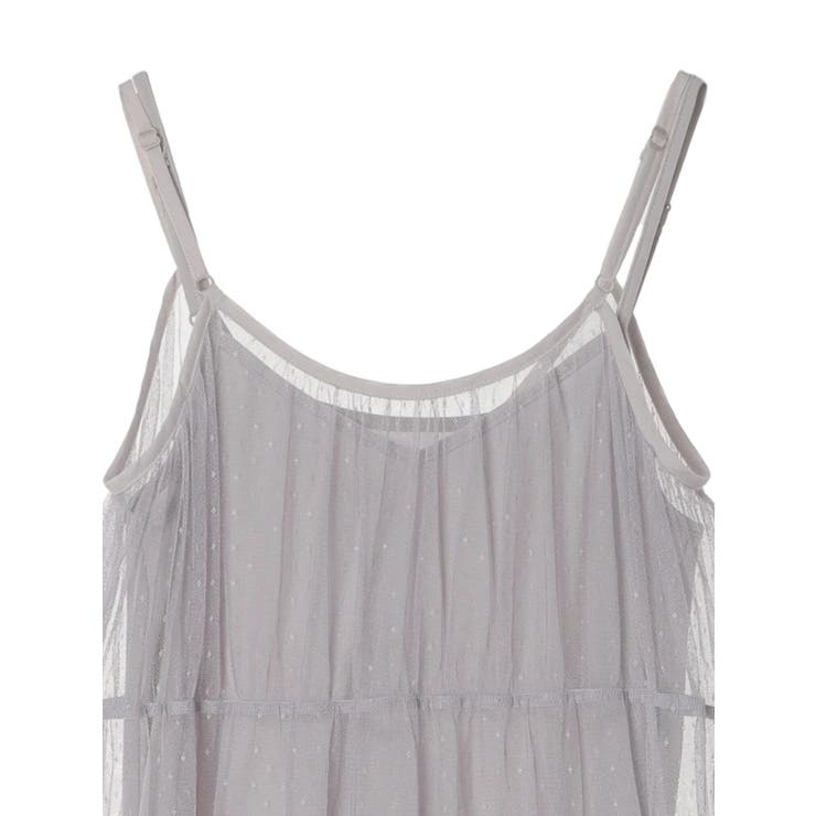 ドットチュールキャミワンピース | earth music&ecology  | 詳細画像18 