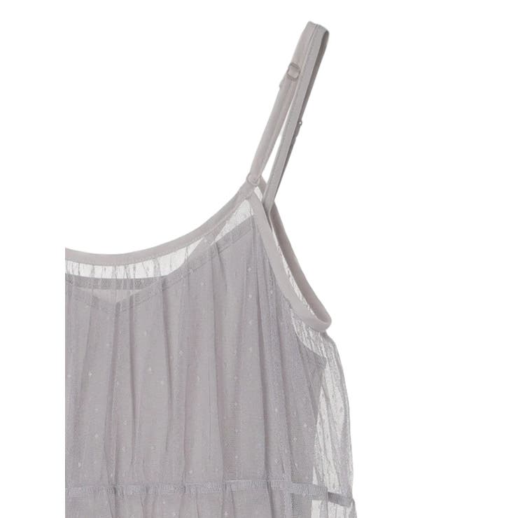 ドットチュールキャミワンピース | earth music&ecology  | 詳細画像19 