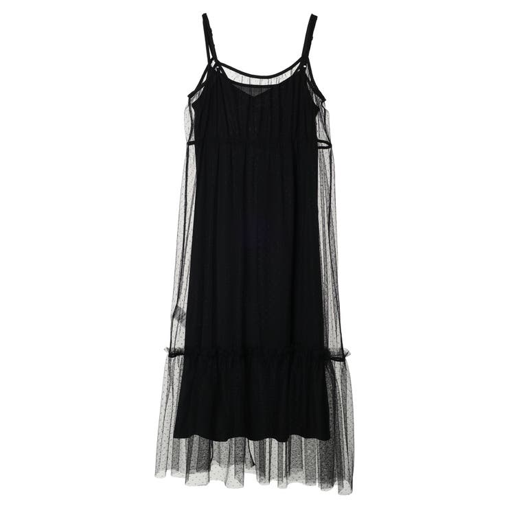 ドットチュールキャミワンピース | earth music&ecology  | 詳細画像26 