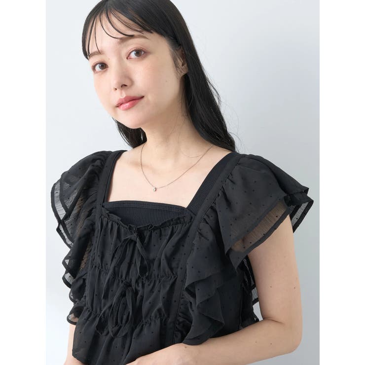 新品】searoomlynn フロッキーStripe Ribbonビスチェ Searoomlynn