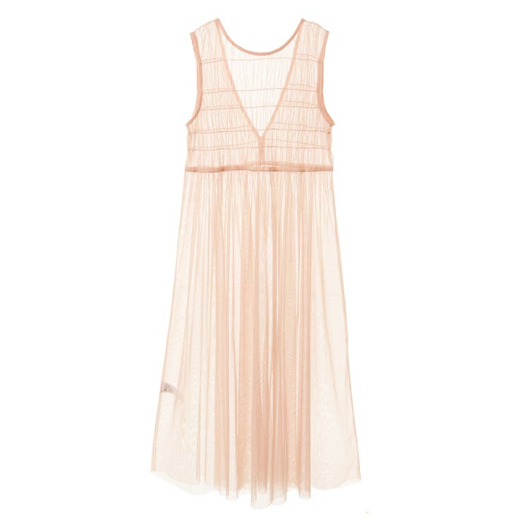 シャーリングチュールワンピース | earth music&ecology  | 詳細画像15 