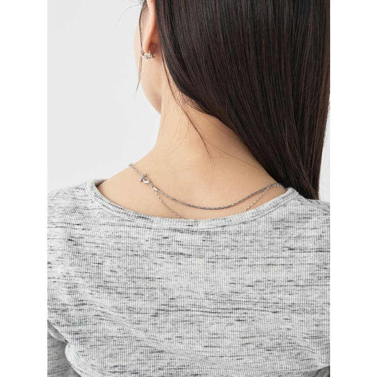 メランジリブカーディガン(gray) | earth music&ecology  | 詳細画像10