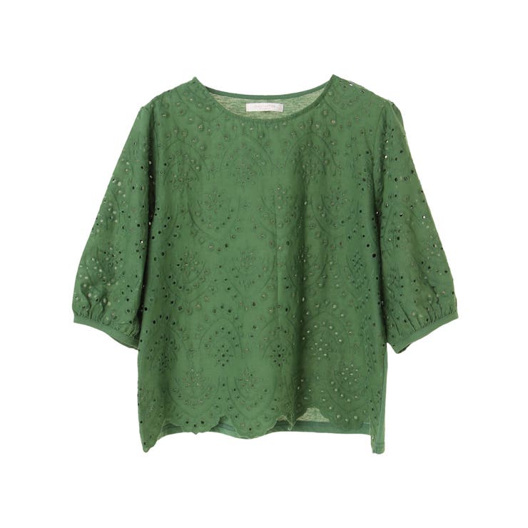 カットワーク刺繍プルオーバー[品番：GRPW0006540]｜Green Parks 