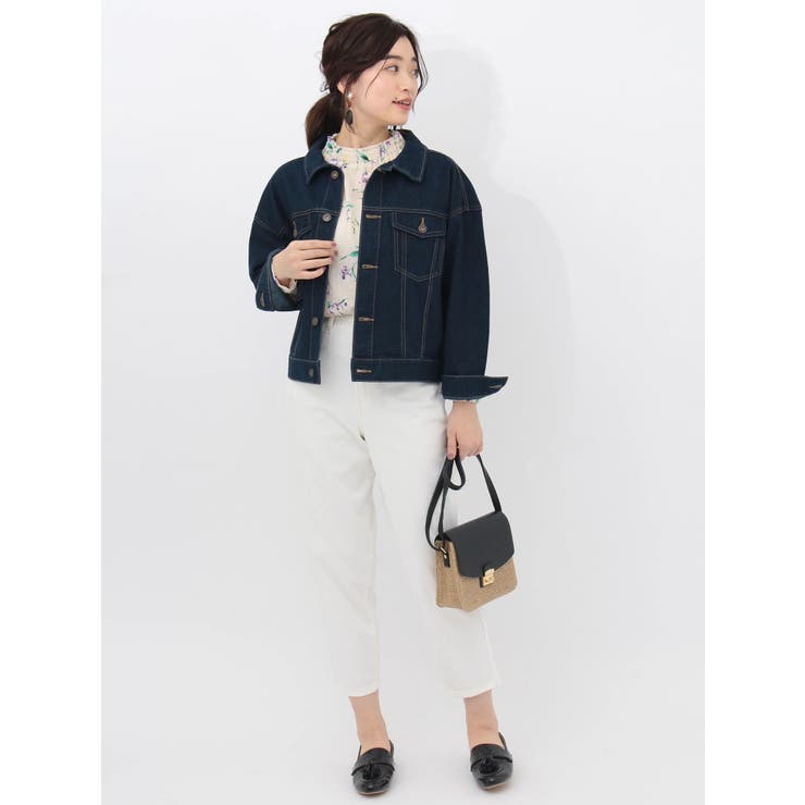 Wrangler WR ルーミーテーパードホワイトデニムパンツ | Green Parks  | 詳細画像4 