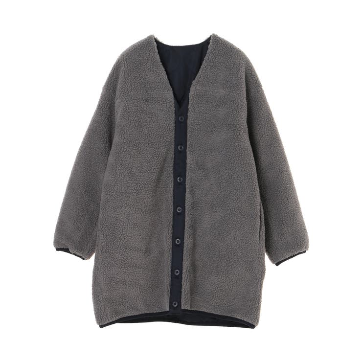 リバーシブルボアミディコート[品番：GRPW0020274]｜Green Parks