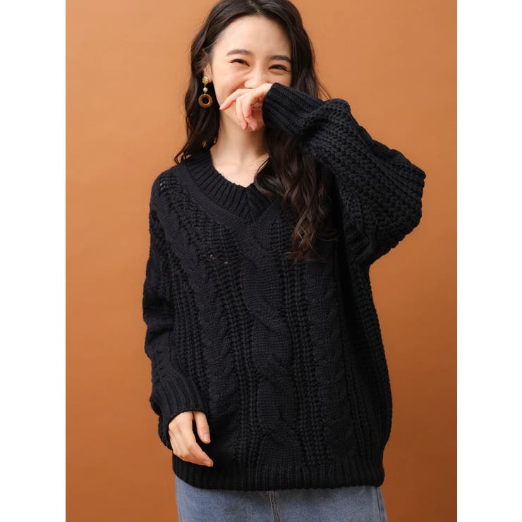 ざっくりニットプルオーバー[品番：GRPW0020445]｜Green Parks